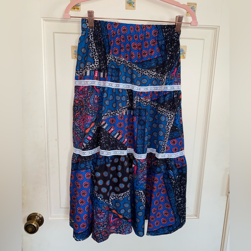 🪼Blue funky maxi skirt🪼